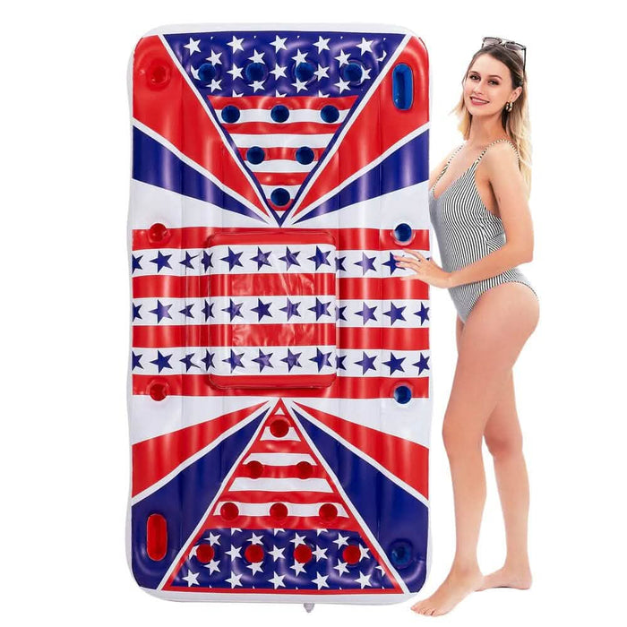 American Flag Beer Pong Cooler Float by DailySale