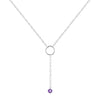 Amethyst Drop Necklace