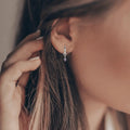 Amethyst Heart Earrings by Fine Color Jewels