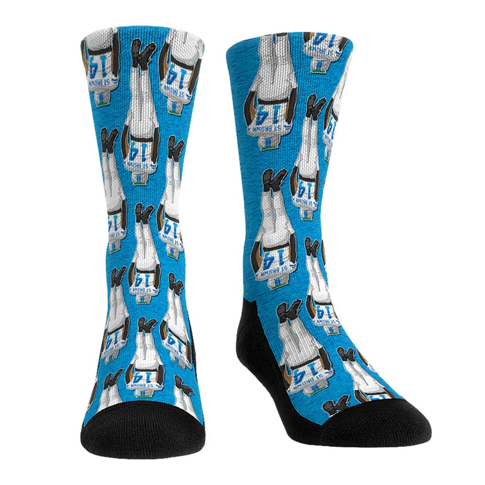 Amon-Ra St. Brown - Detroit Lions - Headstand All-Over (Blue) by Rock 'Em Socks