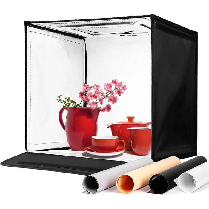 AMZDEAL Folding Photo Light Box 16x16 inch with 4 Backdrops for Photoshoot by DailySale