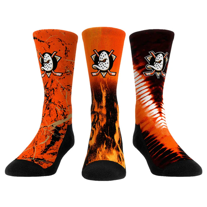 Anaheim Ducks - 3-Pack by Rock 'Em Socks