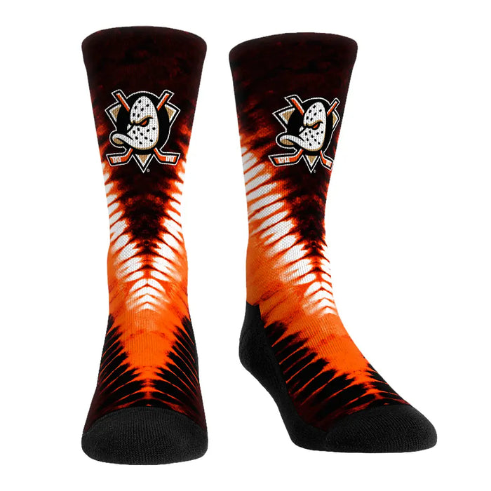Anaheim Ducks - V Shape Tie Dye by Rock 'Em Socks