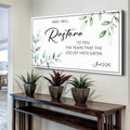 And I Will Restore To You - Joel 2:25 Faith Sign by Tailored Canvases