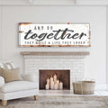 And So Together They Built A Life They Loved Sign II by Tailored Canvases