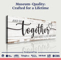 And So Together They Built A Life They Loved Sign V by Tailored Canvases
