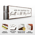 And So Together They Built A Life They Loved Sign VI by Tailored Canvases