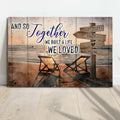 And So Together We Built A Life We Loved Couple Sign by Tailored Canvases