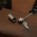 Angel Wings Stainless Steel Ashes Necklace by DailySale
