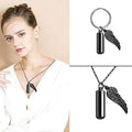 Angel Wings Stainless Steel Ashes Necklace by DailySale