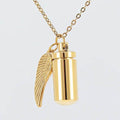 Angel Wings Stainless Steel Ashes Necklace by DailySale