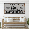 Angus Cattle Ranch Sign by Tailored Canvases