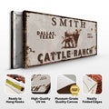 Angus Cattle Ranch Sign by Tailored Canvases