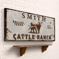 Angus Cattle Ranch Sign by Tailored Canvases