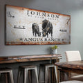 Angus Ranch Sign by Tailored Canvases