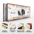 Angus Ranch Sign by Tailored Canvases