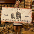 Angus Ranch Sign by Tailored Canvases
