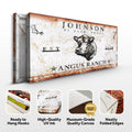 Angus Ranch Sign III by Tailored Canvases