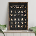Animal Tracks Of The Woodlands Sign II by Tailored Canvases