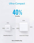Anker 30W Compact USB-C Wall Charger with Power Delivery, PowerPort Atom (Refurbished) by DailySale