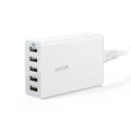 Anker PowerPort 5 40W/8A 5-Port USB Charger for Apple iPhone, iPad, Samsung Galaxy, and more (Refurbished) by DailySale