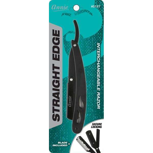 Annie Straight Edge Razor Matte Black by Pasteur Pharmacy