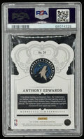 Anthony Edwards 2021-22 Crown Royale Crystal Blue #34 #54/99 (PSA 9) by Price Is Right Miami