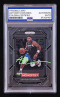 Anthony Edwards Signed 2022-23 Panini Prizm Monopoly #53 (PSA) by Price Is Right Miami