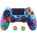 Anti-slip PS4 Silicone Cover & Thumb Grip Set by DailySale