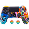 Anti-slip PS4 Silicone Cover & Thumb Grip Set by DailySale