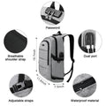 Anti Theft Waterproof Classic Backpack with USB Charging Port and Headphone Interface by DailySale