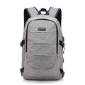 Anti Theft Waterproof Classic Backpack with USB Charging Port and Headphone Interface by DailySale