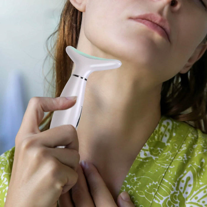 Anti Wrinkles Face Neck Massager Double Chin Reducer by DailySale