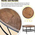 Antique Natural Coffee Table with Living Room Storage Rack by DailySale