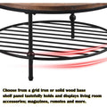 Antique Natural Coffee Table with Living Room Storage Rack by DailySale