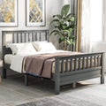 Anysun Full Size Bed Frame Solid Wood Platform Bed with Headboard for Kid's by DailySale