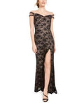 Teeze Me Juniors Off-the-Shoulder Lace Gown by Vanessa Jane