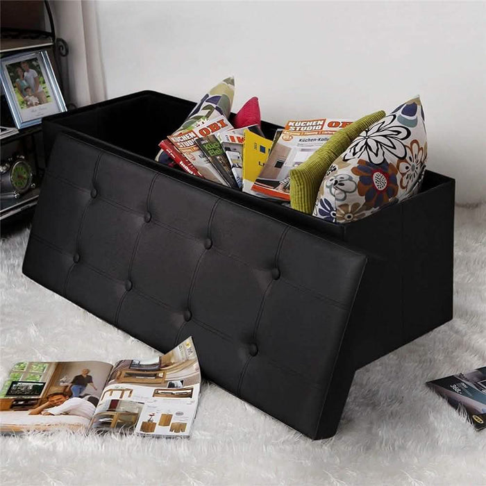 AOZRYNL 43 Inches Folding Storage Ottoman Bench by DailySale