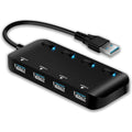 APANAGE 4-Port Powered USB 3.0 Hub Splitter by DailySale