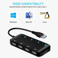 APANAGE 4-Port Powered USB 3.0 Hub Splitter by DailySale