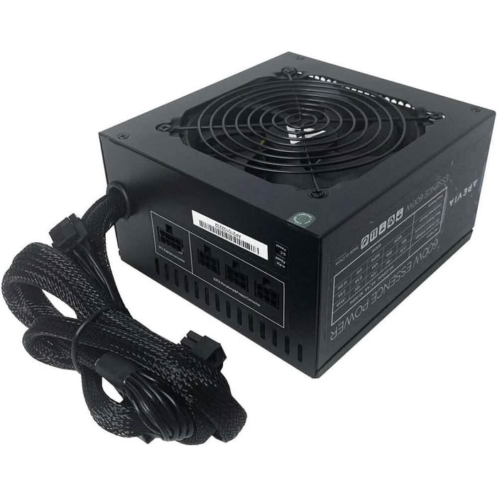 Apevia ATX-ES600W Essence 600W ATX Semi-Modular Gaming Power Supply with Auto-Thermally Controlled (Refurbished) by DailySale