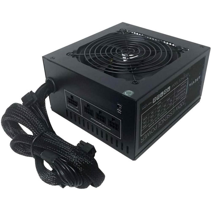 Apevia ATX-ES700W Essence 700W ATX Semi-Modular Gaming Power Supply with Auto-Thermally Controlled (Refurbished) by DailySale