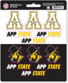 Appalachian State University Mountaineers 12-Piece Mini Decal Sticker Set, 5x6 Inch Sheet, Gift for football fans for any hard surfaces around home, automotive, personal items