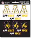 Appalachian State University Mountaineers 12-Piece Mini Decal Sticker Set, 5x6 Inch Sheet, Gift for football fans for any hard surfaces around home, automotive, personal items by Fielders Choice
