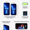 Apple iPhone 13 Pro, 256GB, Sierra Blue - Unlocked (Refurbished) by DailySale
