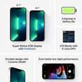 Apple iPhone 13 Pro Max 128GB Silver Fully Unlocked (Refurbished) by DailySale