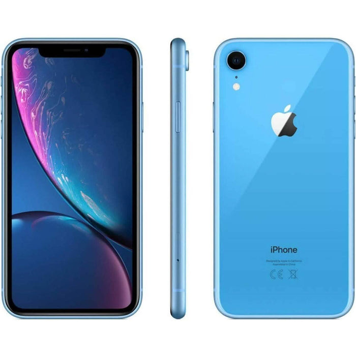 Apple iPhone XR, 128GB Blue GSM Carriers (Refurbished) by DailySale
