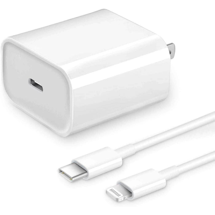 MFi Certified Veetone 20W PD Type C Power Wall Charger Travel Plug with 6FT USB C to Lightning Quick Charge Cable by DailySale