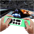Apple TV 4K Remote Green Glow Silicone Case - Apple AirTag by Zerodamage Sahara Case LLC