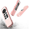 Apple TV 4K Remote Pink Silicone Case - Apple AirTag by Zerodamage Sahara Case LLC
